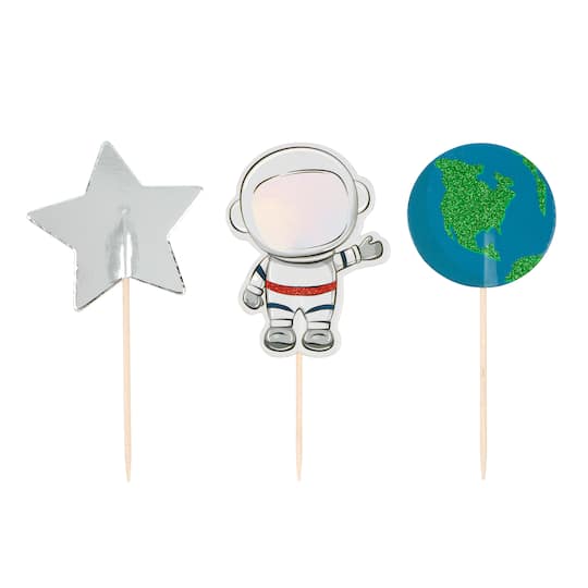 Outer Space Cupcake Toppers, 12ct. by Celebrate It&#xAE;